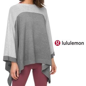 Lululemon It All Lines Up Poncho Heathered Core Ultra Light Grey / Heathered